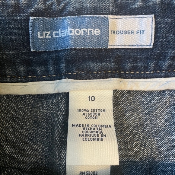 LIZ Claiborne Trouser Fit Jeans Size 10 - Picture 3 of 7